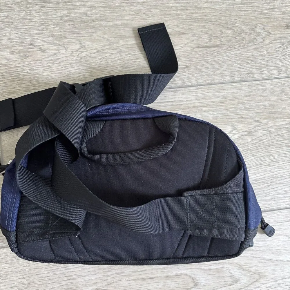 The North Face Roo Fanny Pack Waist Bag Crossbody Sling Pouch Blue Zip Y2K 90s